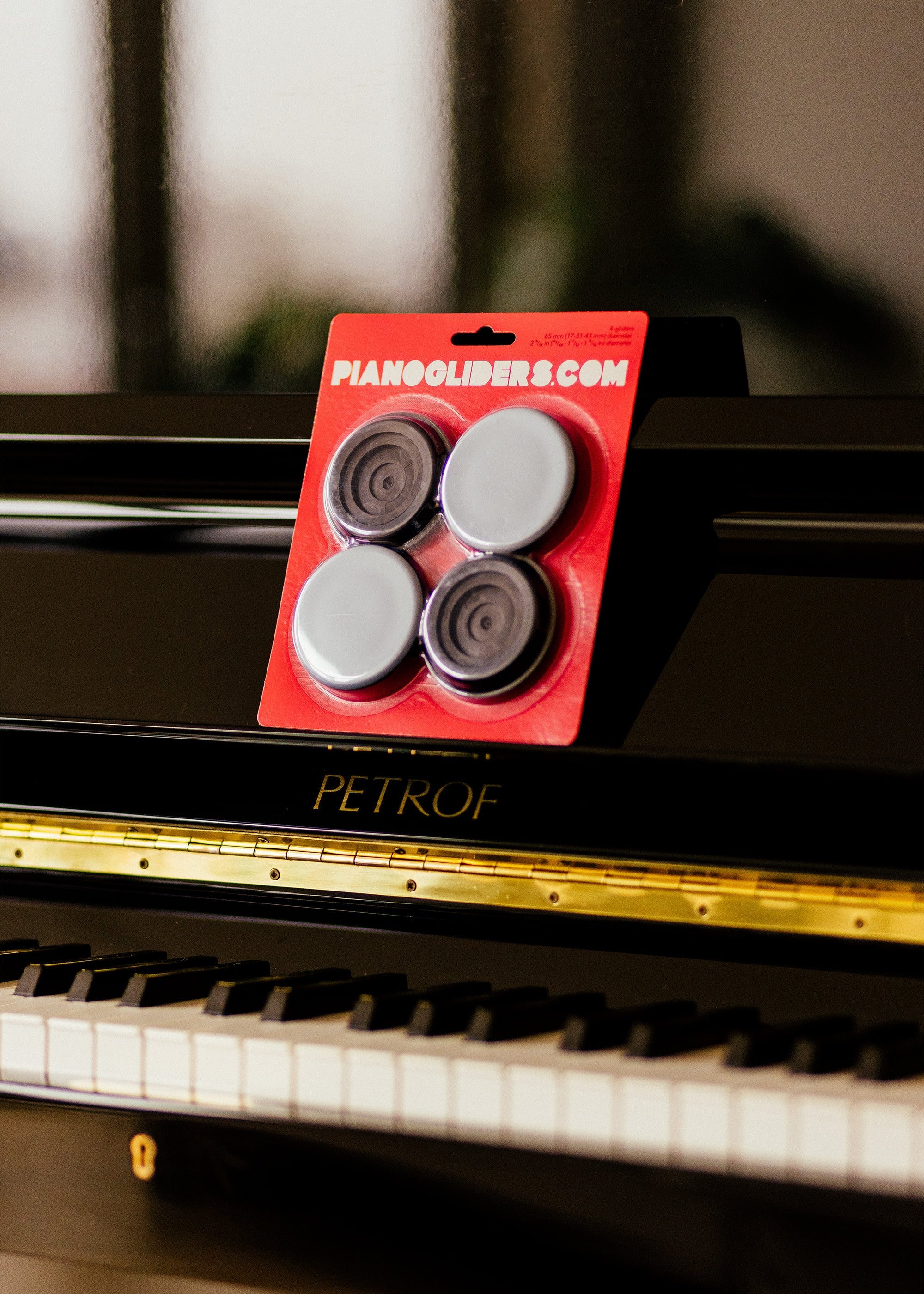 Teflon Piano Sokkels (set van 4 stuks)